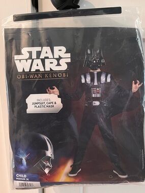 Star Wars Darth Vader Child Costume - Black size M (8) new never opened